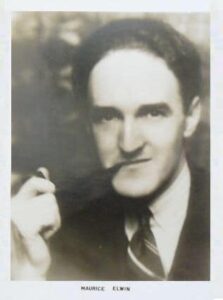 Maurice Elwin with Pipe (Postcard)