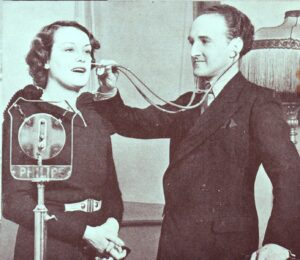 Maurice Elwin with Stethoscope, June 1934